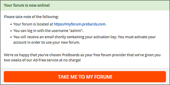 new forum created