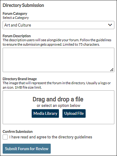 directory submission area