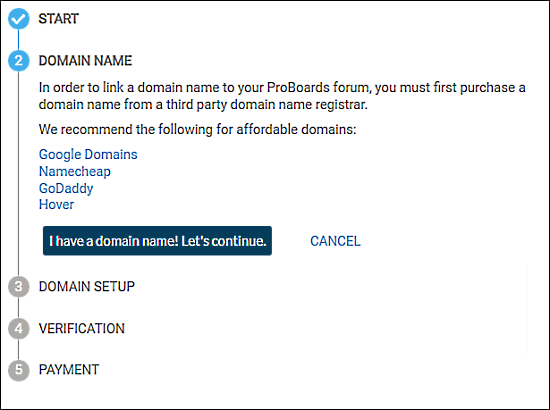 domain linking step2