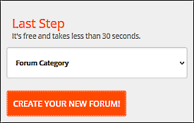 new forum select category