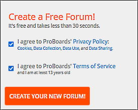 new forum agree to terms