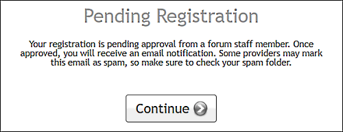 pending registration page